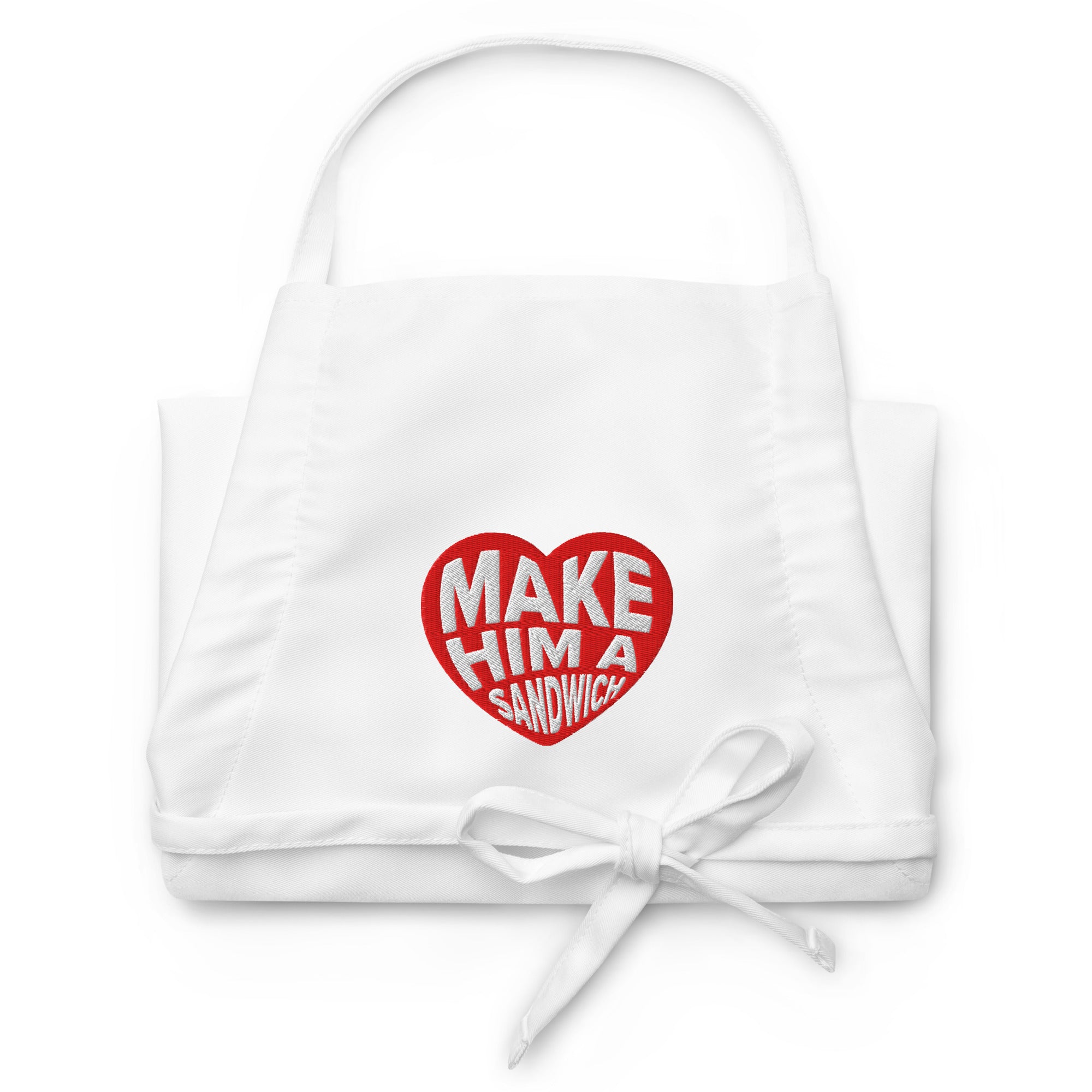 Make Him A Sandwich V Day Embroidered Apron Shop Candace
