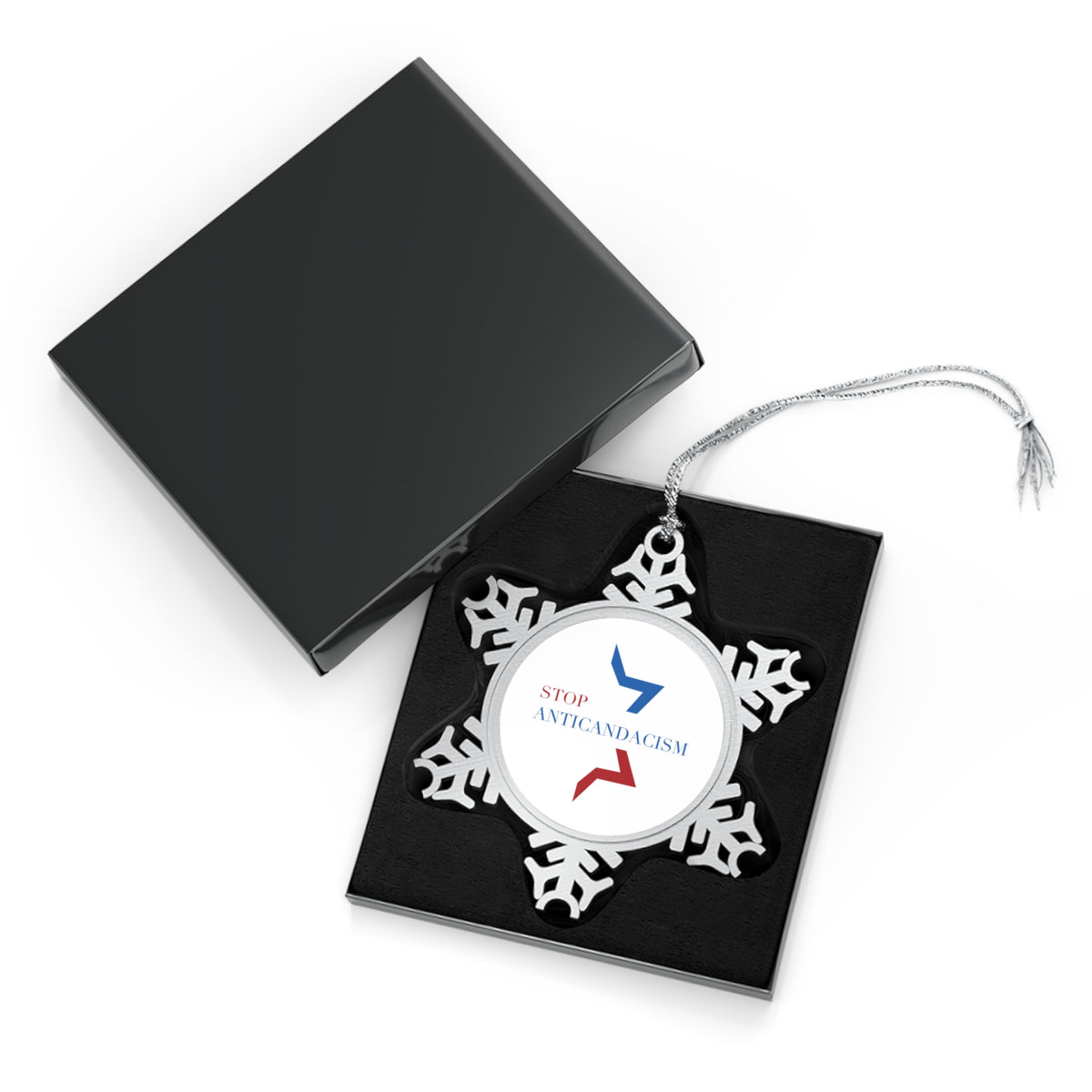 Stop Anticandacism Snowflake Ornament