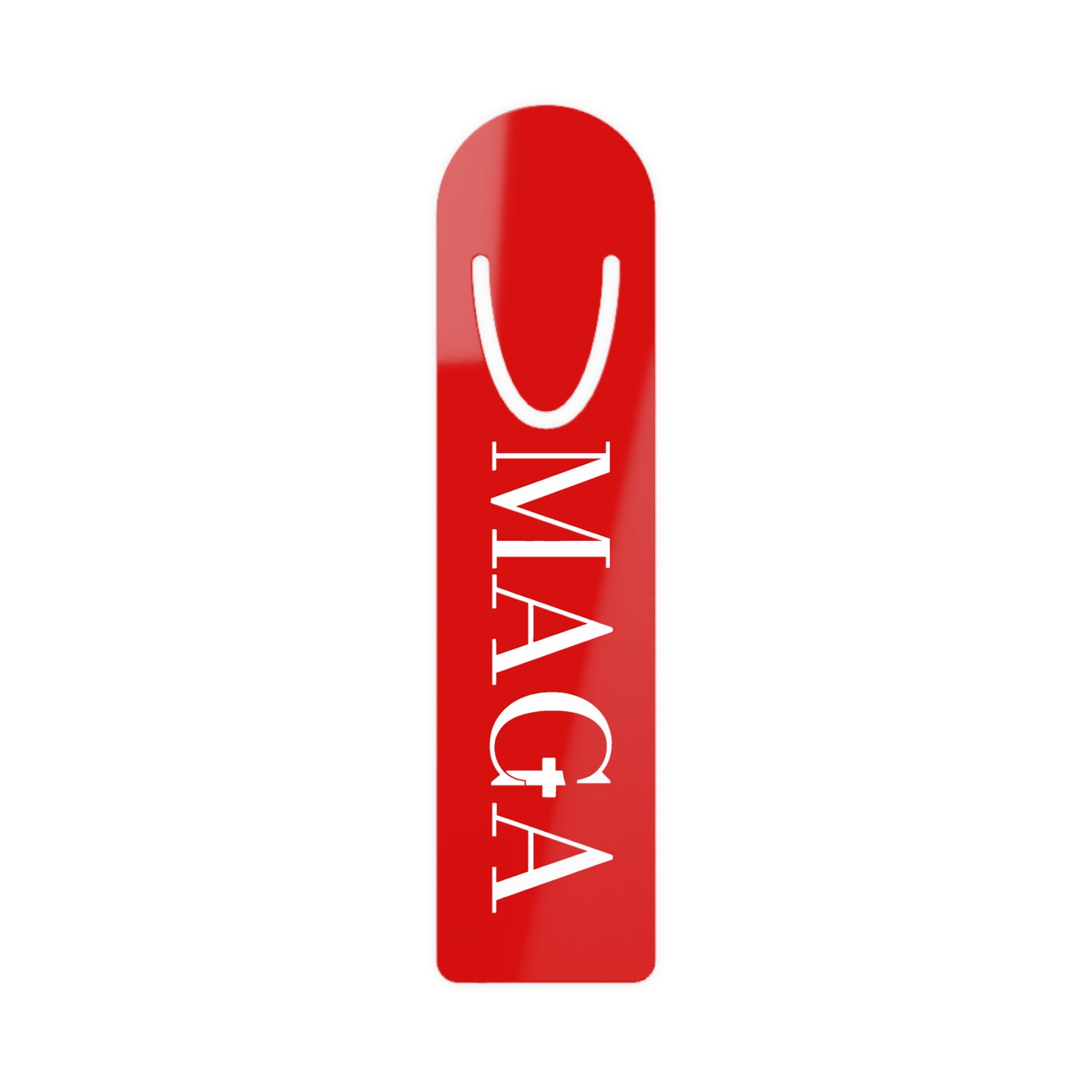 MACA Red Metal Bookmark