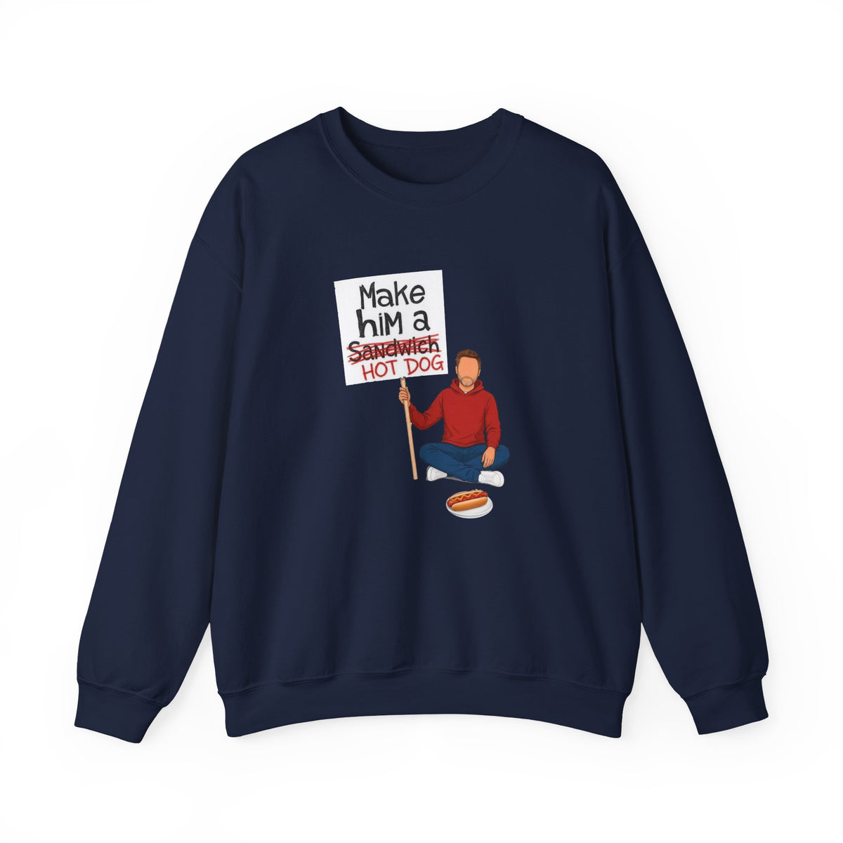 Make Him A Hot Dog Crewneck