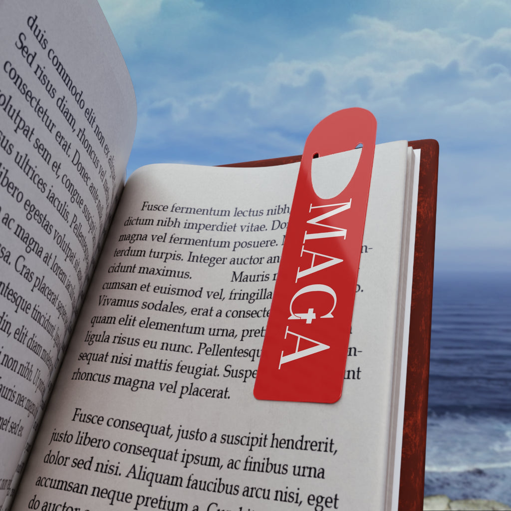 MACA Red Metal Bookmark