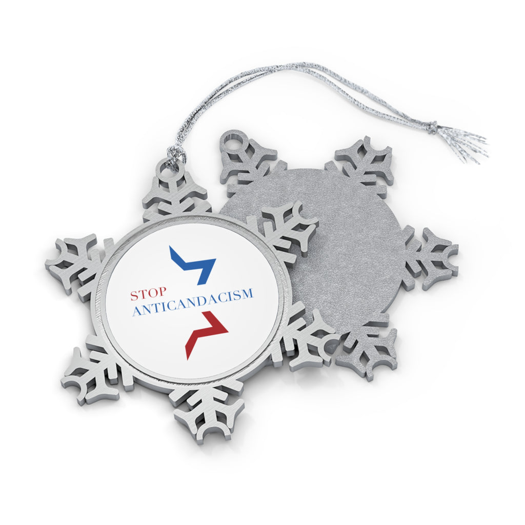Stop Anticandacism Snowflake Ornament