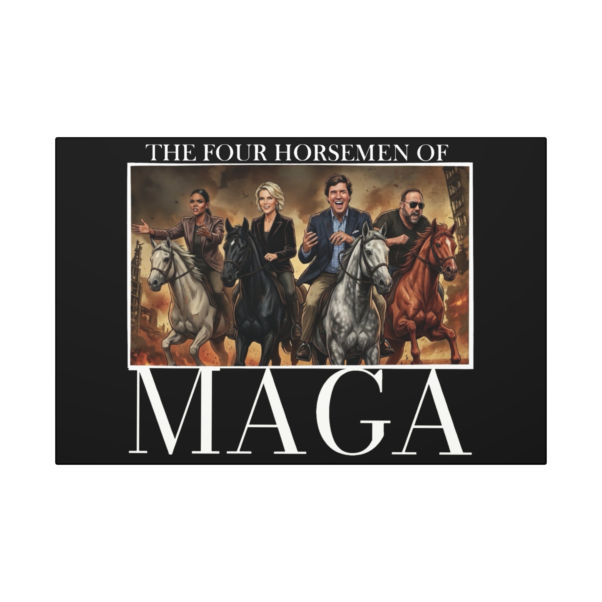 MAGA Four Horsemen Canvas Art Wrap