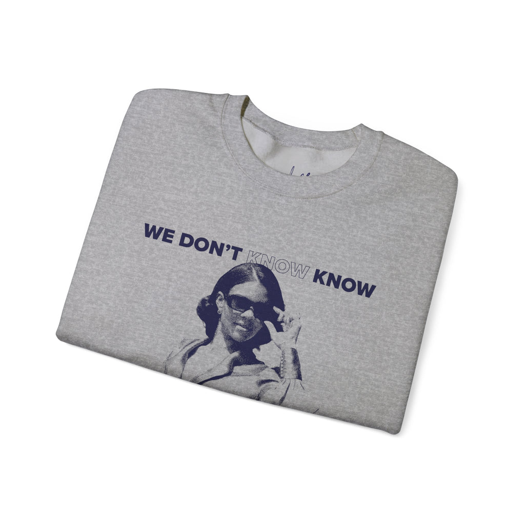 We Know Glasses Crewneck