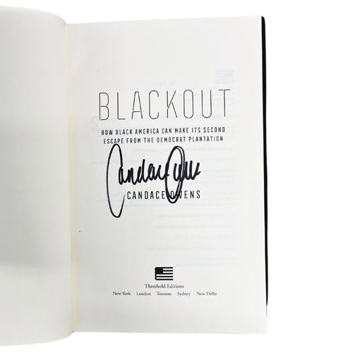 Blackout by Candace Owens - Signed Hardcover Book