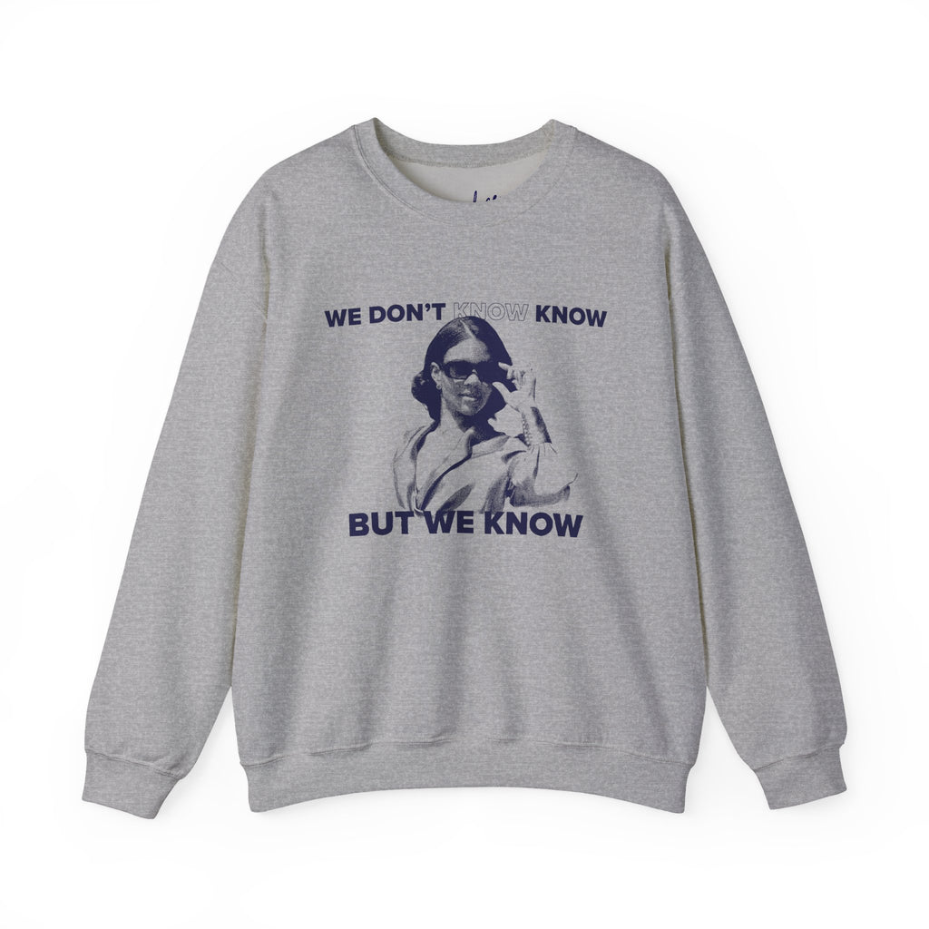 We Know Glasses Crewneck