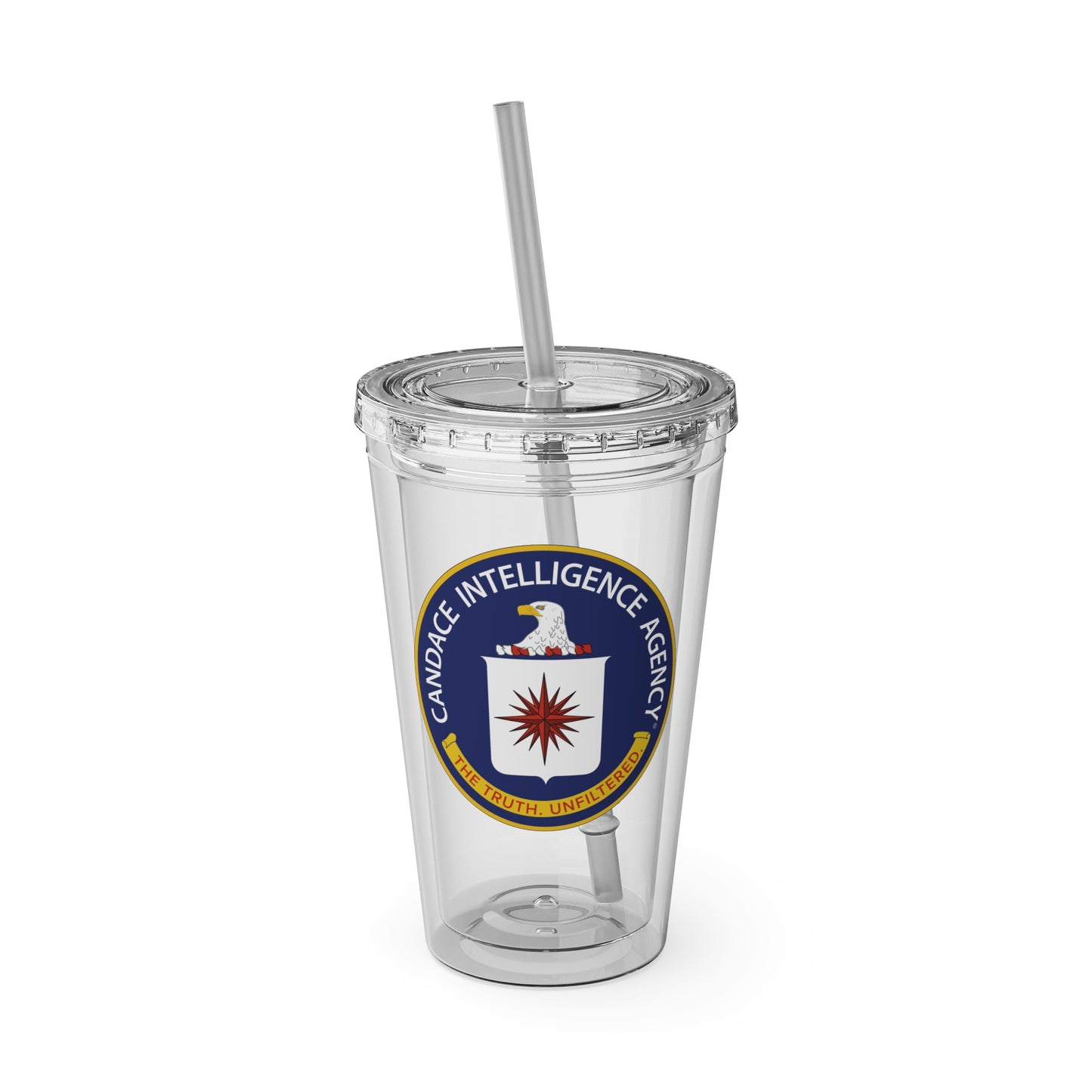 Candace Intelligence Agency Clear Tumbler