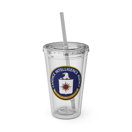 Candace Intelligence Agency Clear Tumbler