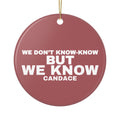 We Know Christmas Ornament - Red