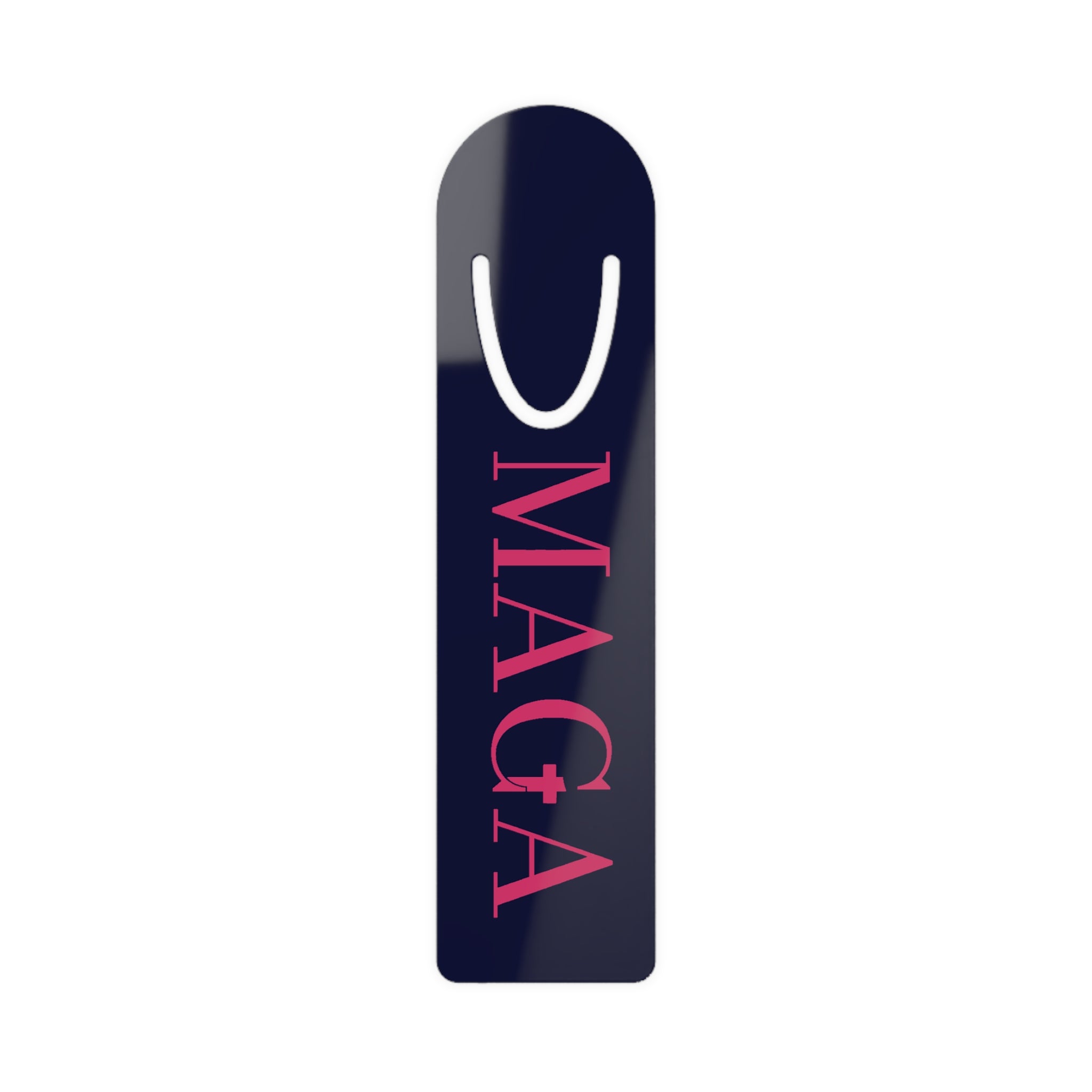 MACA Navy Metal Bookmark