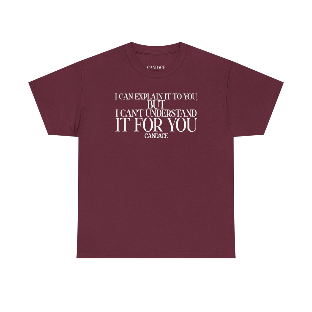 "I can explain it to you, but I cant understand it for you"  T-Shirt