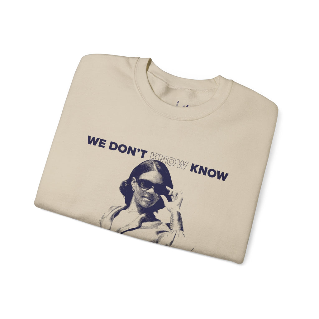 We Know Glasses Crewneck