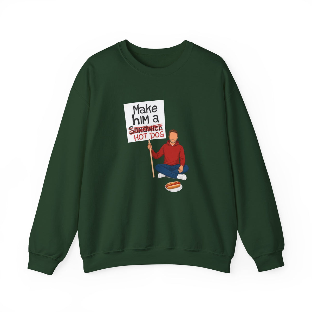 Make Him A Hot Dog Crewneck