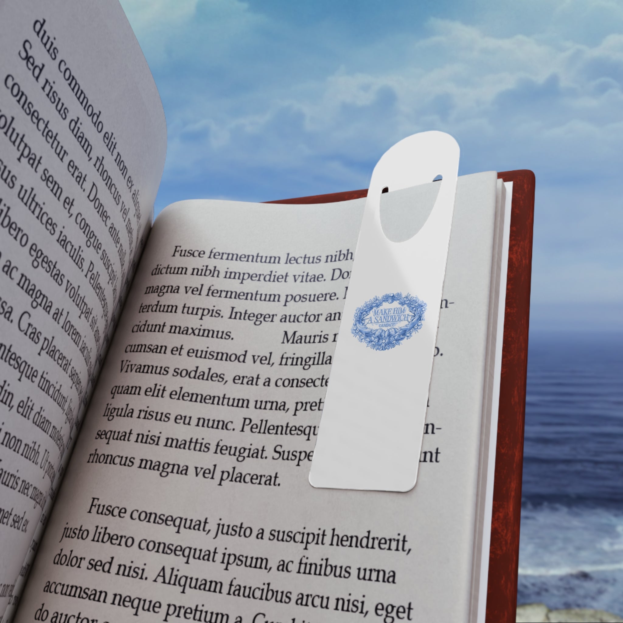 MHAS White Metal Bookmark
