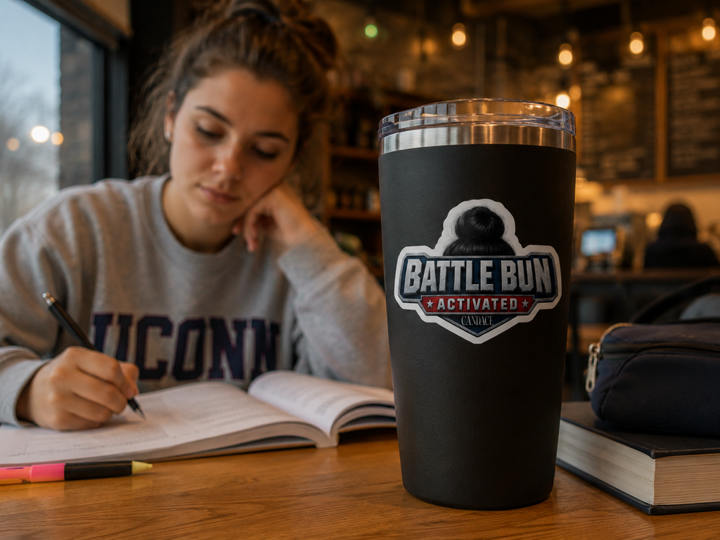 Battle Bun Activated Logo Sticker