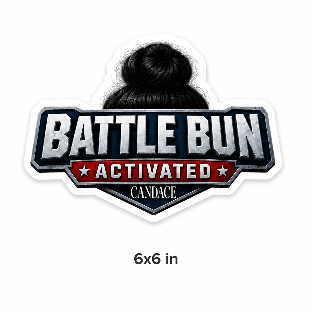 Battle Bun Activated Logo Sticker