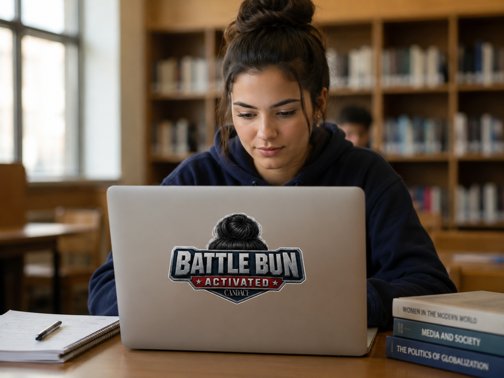 Battle Bun Activated Logo Sticker