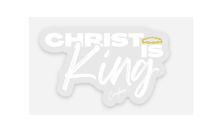 Christ is King Sticker